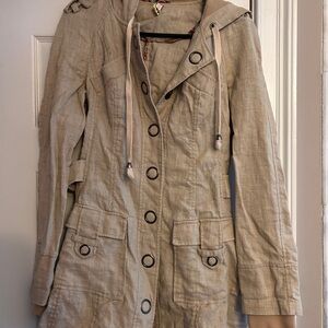 Free People light linen jacket